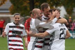 Kreisliga - Saison 2025/26- TSV Kösching - SV Kasing - Der 0:1 Führungstreffer durch Marius Magdic weiss Kasing - jubel - Foto: Meyer Jürgen