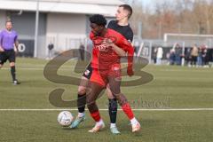 Bayernliga Nord - Saison 2023/24 - FC Ingolstadt 04 II - SpVgg Hankofen-Hailing - Udebuluzor Michael rot FCI - Schneider David schwarz Hankofen - Foto: Meyer Jürgen