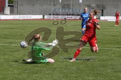 2. Frauen-Bundesliga Süd - Saison 2020/2021 - FC Ingolstadt 04 - SG 1899 Hoffenheim II - Der 1:1 Ausgleichstreffer durch Maier Ramona (#18 FCI) - jubel - Dick Laura Torwart Hoffenheim  - Foto: Meyer Jürgen