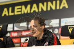 3. Liga; Alemannia Aachen - FC Ingolstadt 04; Interview Pressekonferenz Cheftrainerin Sabrina Wittmann (FCI)