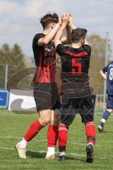 Kreisklasse - Saison 2022/2023 - TSV Etting - SV Stammham - Tobias Wagner rot Stammham mit dem 0:1 Führungstreffer - jubel - Foto: Meyer Jürgen