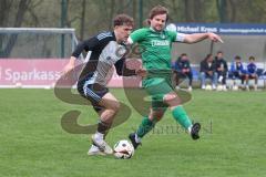 Bezirksliga - Saison 2025/26 - TSV Ober./Unterhaunstadt - FC Gerolfing - Phillipp Haunschild (Nr.12 - FC Gerolfing) - Fabio Udella grau Ober./Unterhaunstadt - Foto: Meyer Jürgen