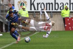 3. Liga; Arminia Bielefeld - FC Ingolstadt 04; Foul Verletzung Thomas Rausch (45, FCI)