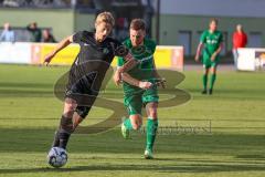 Testspiel - SV Manching - TSV Jetzendorf - Rainer Meisinger schwarz Manching - Schäffler Alexander grün Jetzendorf - Foto: Jürgen Meyer