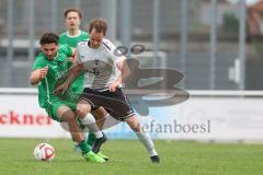 A-Klasse - Saison 2023/24 - TSV Gaimersheim II - FC Gerolfing II-  - Carlo Leilich weiss Gaimersheim - Altan Calim grün Gerolfing - Foto: Meyer Jürgen