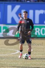 3. Liga; FC Hansa Rostock - FC Ingolstadt 04; vor dem Spiel Gustav Christensen (24, FCI)
