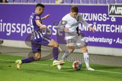 2.BL; Erzgebirge Aue - FC Ingolstadt 04; Denis Linsmayer (23, FCI) Strauß John-Patrick (24 Aue)