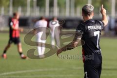 Testspiel ; 3. Liga; FC Ingolstadt 04 - VfR Mannheim; Neuzugang Dennis Borkowski (7, FCI) Zweikampf Kampf um den Ball Schuß Tor Jubel Treffer