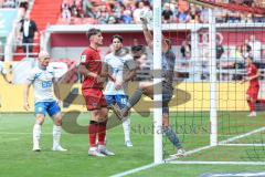3. Liga; FC Ingolstadt 04 - FC Hansa Rostock; Torchance verpasst Elias Decker (4, FCI) #Torwart Uphoff Benjamin (1 HR)  Gürleyen Ahmet (15 HR)