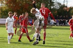 Kreisklasse - Saison 2023/2024 -SV Stammham - TSV Kösching - Valentin Hafner rot Kösching - Timo Weber weiss Stammham - Foto: Meyer Jürgen