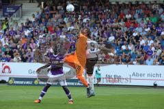 3.Liga - Saison 2022/2023 - VFL Osnabrück - FC Ingolstadt 04 - Patrick Schmidt (Nr.9 - FCI) - Torwart Philipp Kühn (Nr.22 - VFL Osnabrück) - Foto: Meyer Jürgen
