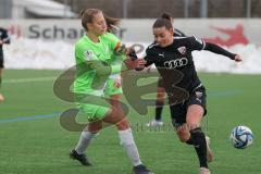 2023_12_10 - 2. Bundesliga - Saison 2023/24 - FC Ingolstadt 04 Frauen - VFL Wolfsburg - Paula Vidovic (Nr.11 - FCI Frauen) - König Amelie grün Wolfsburg - Foto: Meyer Jürgen