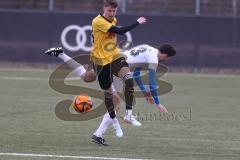 AUDI - Schanzer Amateur Cup - Halbfinale 2 - Saison 2024/25 - TSV Lichtenau - SV Hundszell - Marco Lustig gelb Lichtenau - Stefan Härdl weiss Hundszell - Foto: Meyer Jürgen