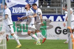 3. Liga; VfB Oldenburg - FC Ingolstadt 04; Tor Jubel Treffer David Kopacz (29, FCI) #mit Patrick Schmidt (9, FCI) Nikola Stevanovic (15, FCI) #Pascal Testroet (37, FCI) Marcel Costly (22, FCI) Calvin Brackelmann (17, FCI) Arian Llugiqi (25, FCI) Dominik F