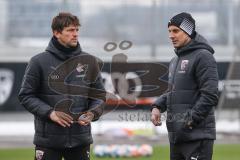 2.BL; FC Ingolstadt 04 - Training, neuer Cheftrainer Rüdiger Rehm, Pressekonferenz, Cheftrainer Rüdiger Rehm (FCI) leitet erstes Training, mit Co-Trainer Thomas Karg (FCI)