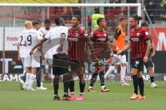 3. Fußball-Liga - Saison 2022/2023 - FC Ingolstadt 04 - SpVgg Bayreuth - Das Spiel ist aus - Jubel - Moussa Doumbouya (Nr.27 - FCI) - Justin Butler (Nr.31 - FCI)  - Foto: Meyer Jürgen