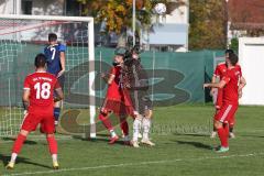 Kreisliga - Saison 2022/2023 - Türk.SV Ingolstadt - SV Menning - Bilal Gürle Torwart Türk SV - Maximilian Lex blau Menning - Foto: Meyer Jürgen