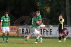 Kreisliga - Saison 2023/24 - Relegation zur BZL - FC Gerolfing - SVA Palzing -  Der 1:0 Führungstreffer durch Timo Kraus grün Gerolfing - jubel - Tor - Foto: Meyer Jürgen