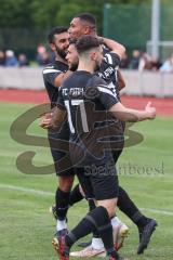 Kreisliga - FC Fatih Ingolstadt - FC Gerolfing - Der 2:2 Ausgleichstreffer durch David Meier schwarz #14 Fatih Ing - - jubel - Foto: Jürgen Meyer