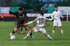 Toto-Pokal; ATSV Erlangen - FC Ingolstadt 04; Zweikampf Kampf um den Ball Justin Butler (31, FCI) Sebastien Döring ( ATSV)