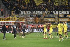 3. Liga; FC Ingolstadt 04 - Alemannia Aachen; Niederlage, hängende Köpfe 0:3, Ryan Malone (16, FCI) Tim Heike (9, FCI) Cheftrainerin Sabrina Wittmann (FCI) Nkoa Patrick (34 AA) Hanraths Mika (15 AA)