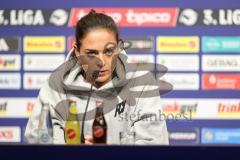 3. Liga; MSV Duisburg - FC Ingolstadt 04; Pressekonferenz Interview Cheftrainerin Sabrina Wittmann (FCI)