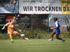 Testspiel - 2. Bundesliga Frauen - Saison 2026/27  - FC Ingolstadt 04 Frauen -  - Torwart Anna-Lena Daum (Nr.22 - FCI Frauen) wehrt den Ball ab von Maimouna Stein blau Hoffenheim  - XXXXX - Foto: Meyer Jürgen