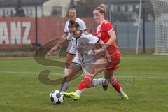 DFB -Pokal Frauen - Saison 2025/26 - FC Ingolstadt 04 Frauen - FC Bayern München - Lea Wolski (Nr.5 - FC Ingolstadt Frauen I) - Sehitler Alara rot Bayern - Foto: Meyer Jürgen