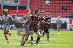 2.BL; FC Ingolstadt 04 - SC Paderborn 07; Zweikampf Kampf um den Ball Merlin Röhl (34, FCI) Thalhammer Maximilian (23 SCP)