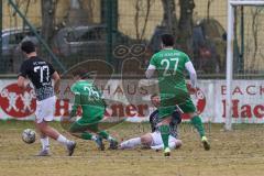 Bezirksliga - Saison 2024/25 - FC Gerolfing - FC Fatih Ingolstadt - Ahmet Altay (Nr.25 - FC Gerolfing) - Dardan Berisha (Nr.5 - FC Fatih) - Foto: Meyer Jürgen