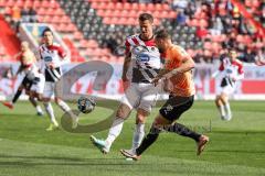 3. Liga; FC Ingolstadt 04 - FC Viktoria Köln; Zweikampf Kampf um den Ball David Kopacz (29, FCI) Schultz Michael (3 Köln)