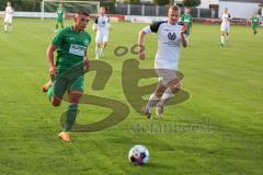 Bezirksliga - Saison 2022/2023 - SV Manching  - VFB Eichstätt II - Porfyriadis Anastasios (Nr.19 - SV Manching) - Markus Bittl weiss Eichstätt - Foto: Meyer Jürgen