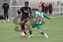 Landesliga Bayern - U17 - B-Junioren - Saison 2022/2023 - FC Ingolstadt 04 II - SV Schalding - Heining  - Asoegwu Emmanuel schwarz FCI - Foto: Meyer Jürgen