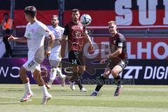 3. Liga; FC Ingolstadt 04 - Hallescher FC; Simon Lorenz (32, FCI) Lukas Fröde (34, FCI) Deniz Tunay (20 Halle) Baumann Dominic (28 Halle)