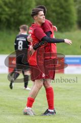 Kreisklasse - Saison 2023/24 - SV Zuchering - TSV Baar/Ebenhausen -  Der 2:0 Führungstreffer durch Leander Friedl rot Zuchering - jubel - Foto: Meyer Jürgen