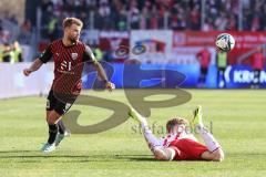3. Liga; SSV Jahn Regensburg - FC Ingolstadt 04; Yannick Deichmann (20, FCI) Kother Dominik (27 Jahn)
