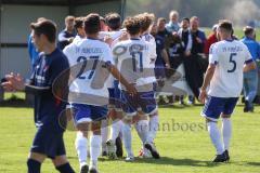 Kreisklasse - SV Hundszell - SV Zuchering - Der 1:0 Führungstreffer durch Tim Liesegang weiss #6 Hundszell - Jubel - Foto: Jürgen Meyer