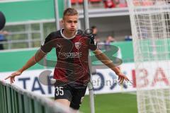 DFB Pokal; FC Ingolstadt 04 - Erzgebirge Aue; Tor Jubel 1:0 Filip Bilbija (35, FCI)