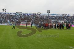 3.Liga - Saison 2022/2023 - TSV 1860 München - FC Ingolstadt 04 -  Das Spiel ist aus - Jubel  - Foto: Meyer Jürgen