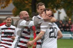 Kreisliga - Saison 2025/26- TSV Kösching - SV Kasing - Der 0:1 Führungstreffer durch Marius Magdic weiss Kasing - jubel - Foto: Meyer Jürgen