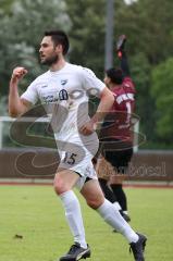 Kreisklasse -  Saison 2023/2024 - TSV Ingolstadt Nord - TSV Großmehring - Der 0:1 Führungstreffer durch Sebastian Eisenberger weiss Großmehring - jubel - Yasin Baysa Torwart Ing Nord - Foto: Meyer Jürgen