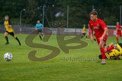 Bayernliga Süd - Saison 2021/2022 - FC Ingolstadt 04 II - SV Kirchanschöring - Benedix Frederic (#8 FCI) - Vogel Maximilian Kirchanschöring - Foto: Meyer Jürgen