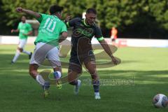 Bezirksliga - Saison 2025/26 - FC Fatih Ingolstadt - FC Gerolfing - Flaur Bashota (Nr.23 - FC Gerolfing) - Eray Genc (Nr.10 - FC Fatih Ingolstadt) - Foto: Meyer Jürgen