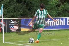 Landesliga - Saison 2025/26 - SV Manching - FC Memmingen II - Kouki Rayen grün Manching beim Eckball - XXXXX - Foto: Meyer Jürgen