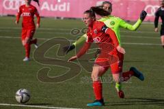 2. Frauen-Bundesliga - Testspiel - Saison 2021/2022 - FC Ingolstadt 04 - SV 67 Weinberg - Der 1:0 Führungstreffer durch Maier Ramona (#18 FCI) - jubel - Foto: Meyer Jürgen