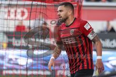 3. Liga; FC Ingolstadt 04 - Viktoria Köln; Pascal Testroet (37, FCI) verpasste Chance ärgert sich