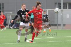 Bayernliga Nord - Saison 2023/24 - FC Ingolstadt 04 II - DJK Ammerthal - Krupa Jeroen (NR.9 - FCI) - Karzmarczyk Andre schwarz Ammerthal  - Foto: Meyer Jürgen