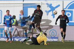 3. Liga - Saison 2025/26 - Hansa Rostock - FC Ingolstadt 04  - Marcel Costly (Nr.22 - FCI) - Schiedsrichter ist gestürzt -  - Foto: Meyer Jürgen