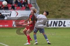 2023_11_5 - SV Kasing - TV Münchsmünster - Kreisliga - Saison 2023/24 - Bernd Noll rot Kasing - Andre Bräuning grau Münchsmünster -  Foto: Meyer Jürgen