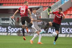 3.Liga - Saison 2022/2023 - FC Ingolstadt 04 -  - FC Freiburg II - David Kopacz (Nr.29 - FCI) - Pascal Testroet (Nr.37 - FCI) - Foto: Meyer Jürgen